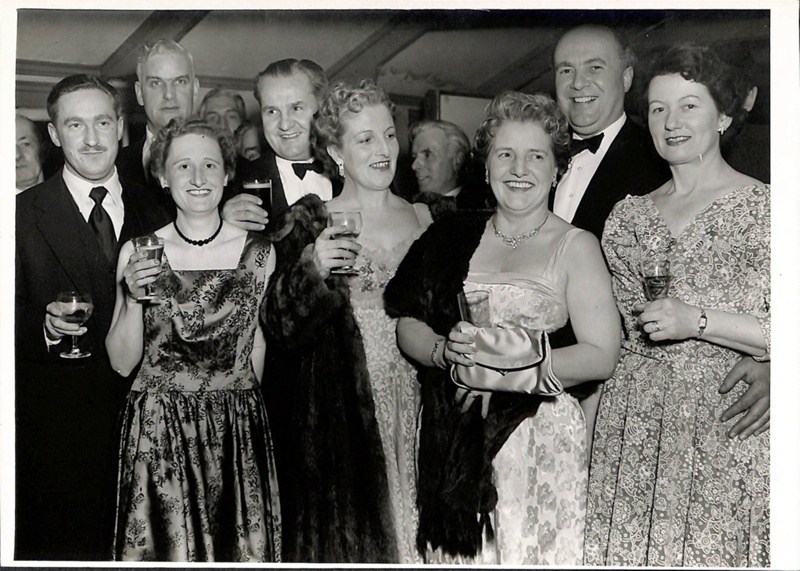 SMKLHG327 Folder, Photo: A group photo at a party; 1940-1950; SMKLHG327 ...