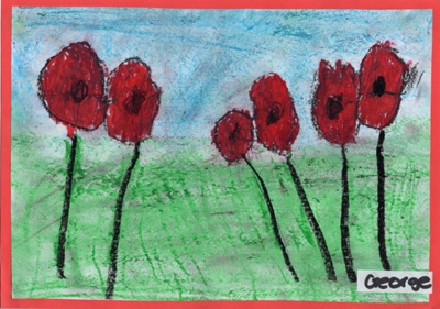 Tūātapere & Districts Schools - Anzac Displays at RSA, art works from 2024 image item
