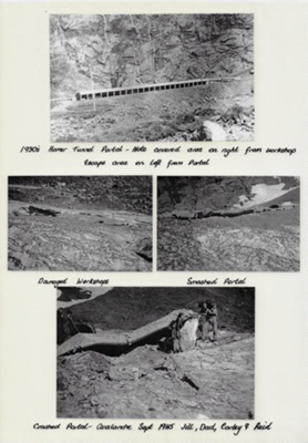 Milford or Piopiotahi Heritage - Avalanche Damage 1945, Homer Tunnel, Milford Road image item