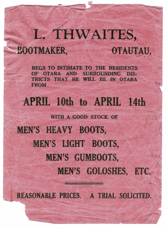Ōtautau & District Business - Thwaites Shoe Store
