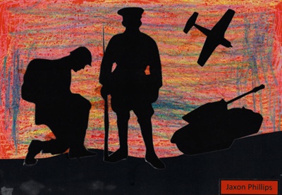 Tūātapere & Districts Schools - Anzac Displays at RSA, art works from 2024 image item