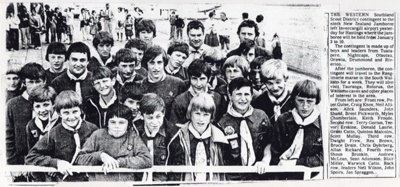 Western Districts Scouting History - local and district clubs attend Jamboree image item