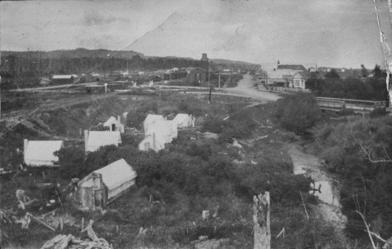 Tūātapere Township History - Tūātapere Main Street View from 1921