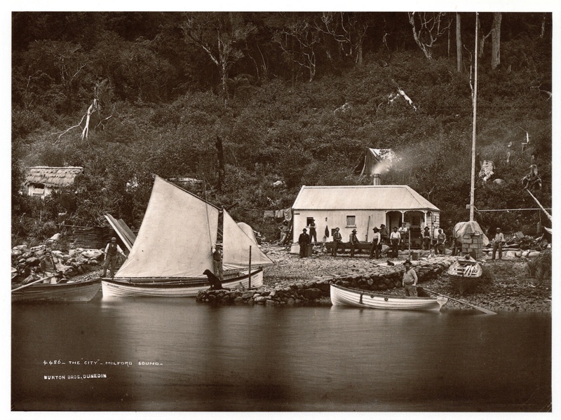 Fiordland or Te Rua-o-Te-Moko - Postcard set of historical scenes