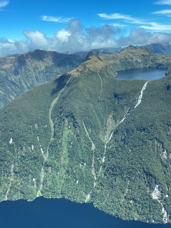 Fiordland or Te Rua-o-Te-Moko, Natural Heritage - Lake Browne & Browne Falls