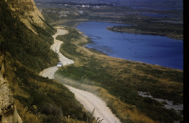 Waiau Mouth & Bluecliffs Beach History - road and beach scenes from the past