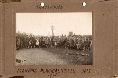 Tūātapere history - War Memorials & Anzac Events, Memorial Tree Planting image item