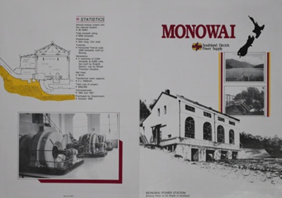 Monowai - Southland Electric Power Supply Brochure, c1990's image item