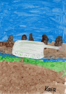 Tūātapere & Districts Schools - Anzac Displays at RSA, art works from 2024 image item