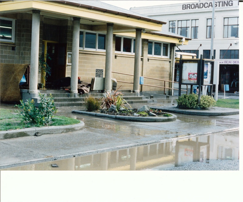 Greymouth Library, corner of Mackay and Albert Street, May 1988; KWC-I ...
