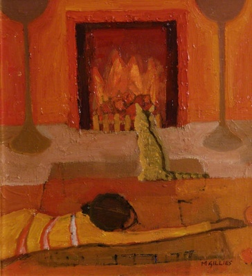 By the Fire; Gillies, Mary; ABDHA2002.032 By the Fire; Gillies, Mary; ABDHA2002.032