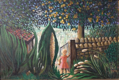 Maureen Scott, Astrid in her Garden; Maureen Scott; LDBGC149