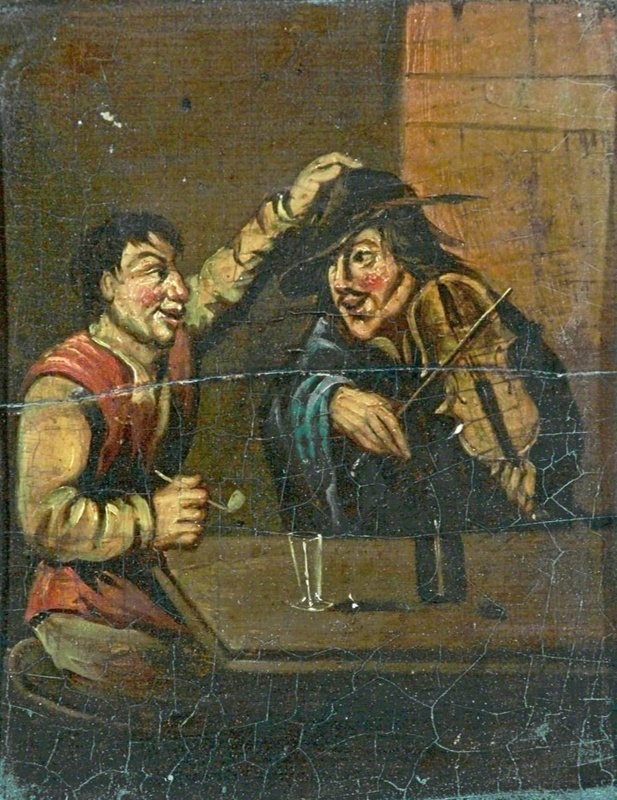 Two drinkers; Unknown; BIKGM.246r