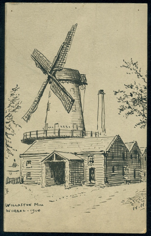 Willaston Mill 1910; Hopps, Harold; BIKGM.W380