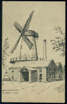 Willaston Mill 1910; Hopps, Harold (1879-1967); BIKGM.W380