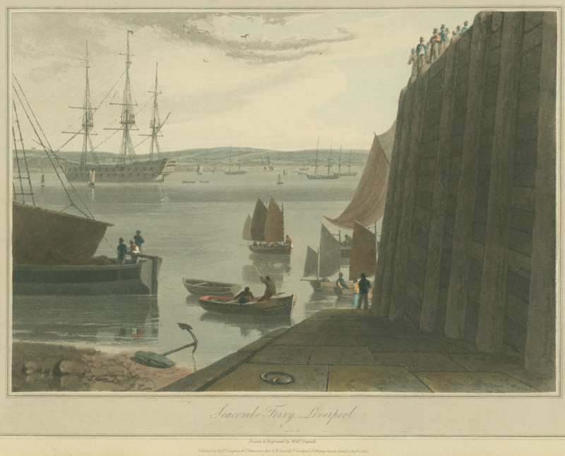 Seacombe Ferry, Liverpool 1815; Daniell, William; BIKGM.W619