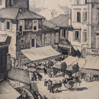 Trattoria Gotti, Rome; Wedgwood, Geoffrey Heath (1900-1977); 1930; BIKGM.9151