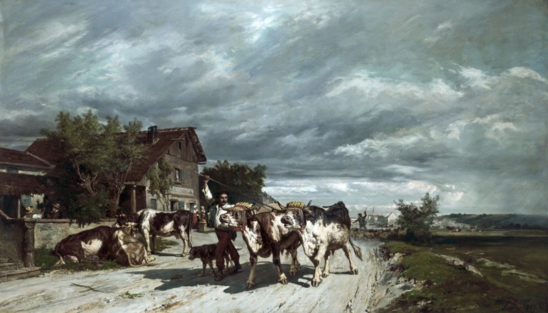 Return from the Cattle Fair; Guy, Jean-Baptiste-Louis; 1877; BIKGM.10