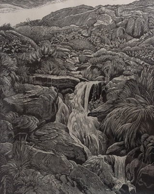 Mountain Stream, Nant Ffrancon, N. Wales; Rawlinson, William Thomas (1912-1993); 1976; WR.8