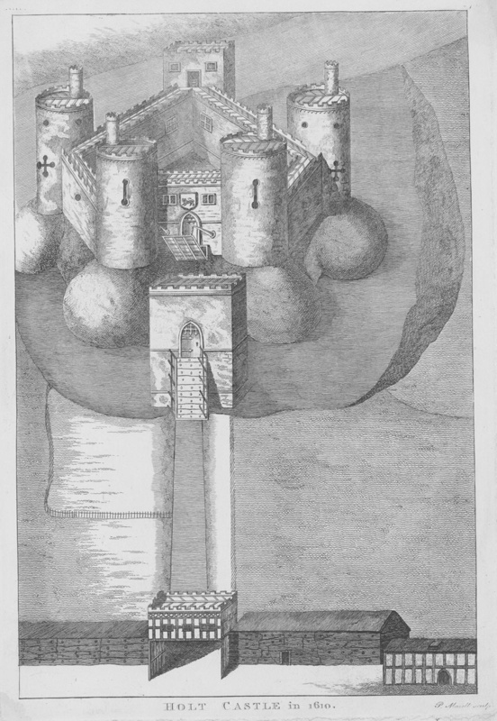 Holt Castle in 1610; Mazell, P; BIKGM.7734