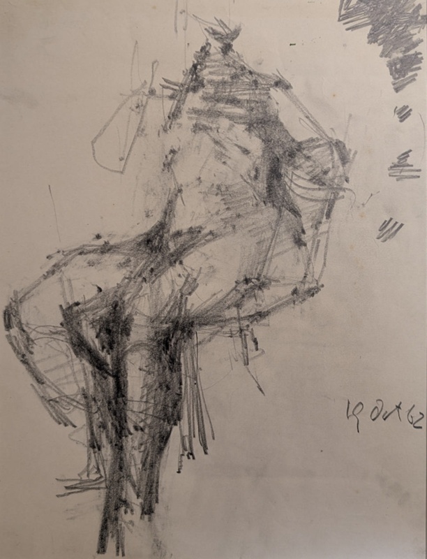 Seated Nude; Horsfield, Nicholas (1917-2005); 1962; BIKGM.9004