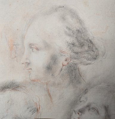 Study of Women's Heads; BIKGM.6243