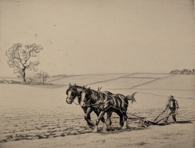 Ploughing; Clilverd, Graham Barry (1883-1959); BIKGM.9287