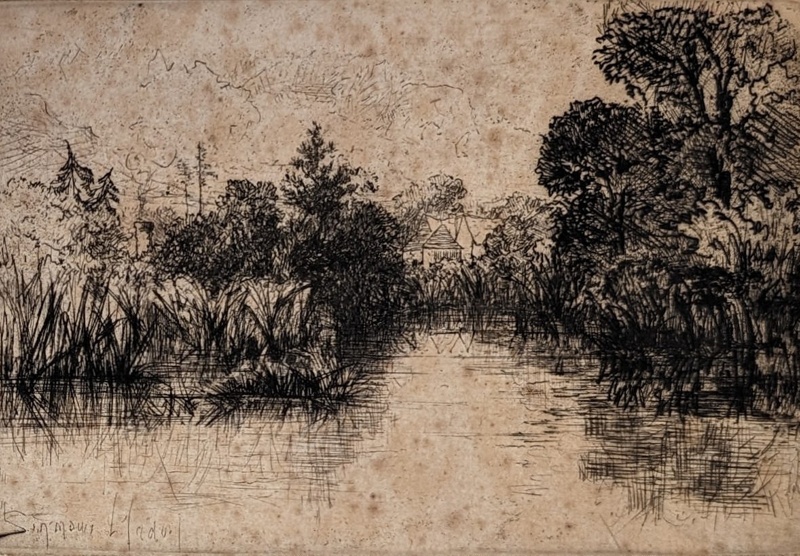 Shere Mill Pond; Haden, Francis Seymour; BIKGM.24.5