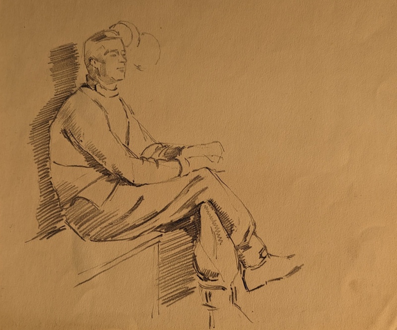 Portrait of Seated Man ; Burke, Thomas; 1941-1945; BIKGM.7343.61