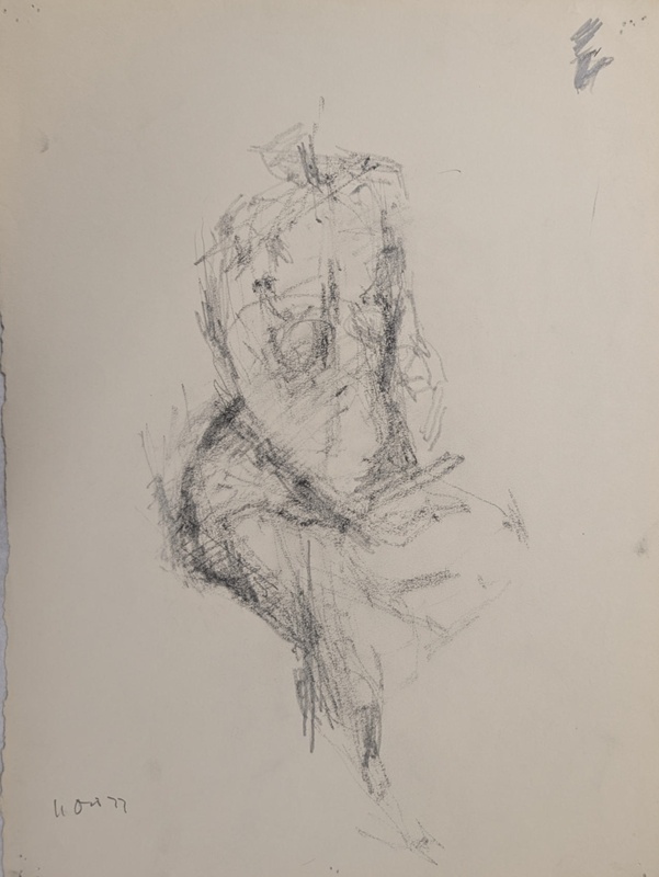 Seated Nude; Horsfield, Nicholas (1917-2005); 1977; BIKGM.8987.1