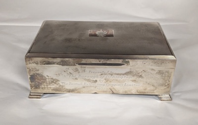 Civic Silver Cigarette Box; 1956; BIKGM.5188