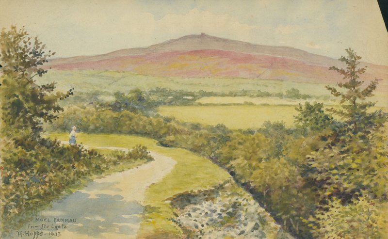 Moel Fammau from the Leete 1943; Hopps, Harold; BIKGM.W440