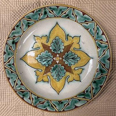 plate; Della Robbia Pottery (active 1894-1906); BIKGM.5996