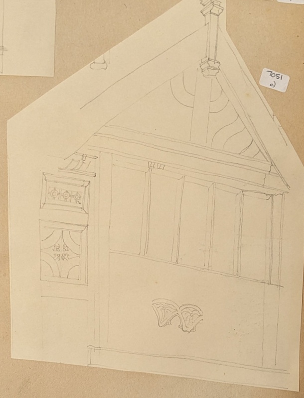 Sketch of Timber Houses 3; Richards, Albert; 1935-1939; BIKGM.7051.3