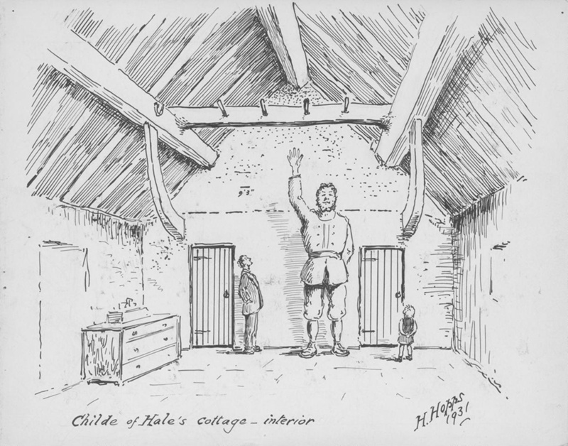 Interior of Childe of Hale's Cottage 1931; Hopps, Harold; BIKGM.W318