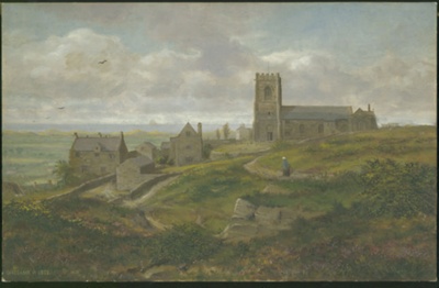 Wallasey Old Church and Manor House, c.1853; Hopps, Harold; BIKGM.W370