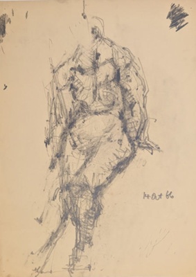 Standing Nude; Horsfield, Nicholas (1917-2005); 1966; BIKGM.8942
