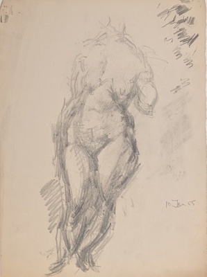 Standing Nude; Horsfield, Nicholas (1917-2005); 1955; BIKGM.8944