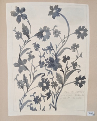 Copy of Italian 17th Century Design in Silk and Velvet/Schloss Museum, Berlin; Richards, Albert; 1935-1939; BIKGM.7045.1