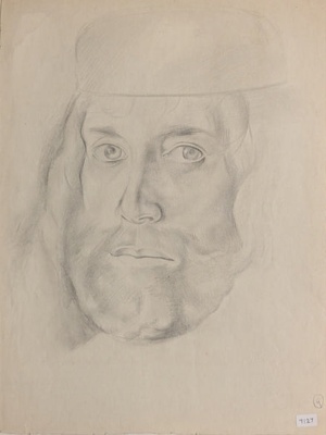 Head of a Man; Richards, Albert; BIKGM.7127