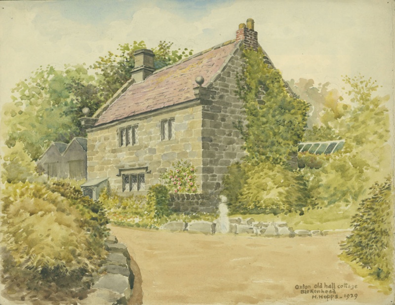Oxton Old Hall Cottage, Birkenhead 1929; Hopps, Harold; BIKGM.W337