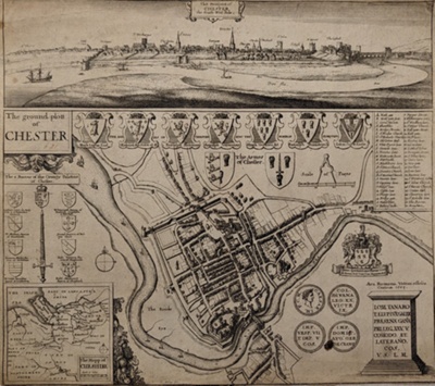 Ground Plott of Chester; Hollar, Wenceslaus; BIKGM.1727a JM317