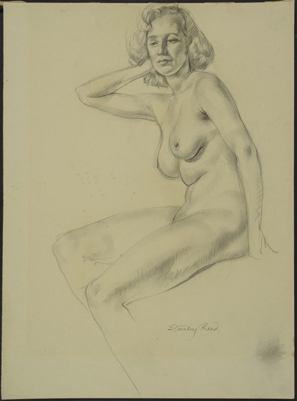 Study of a Nude Woman hand Behind Head; Reed, Stanley; BIKGM.5652