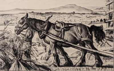 Carting Corn; Knight, Laura (1877-1970); BIKGM.9170