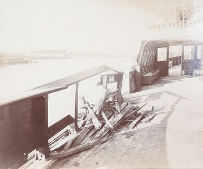 Rose and S.S. Badson damaged 11th Nov 1908; Unknown; BIKGM.W722