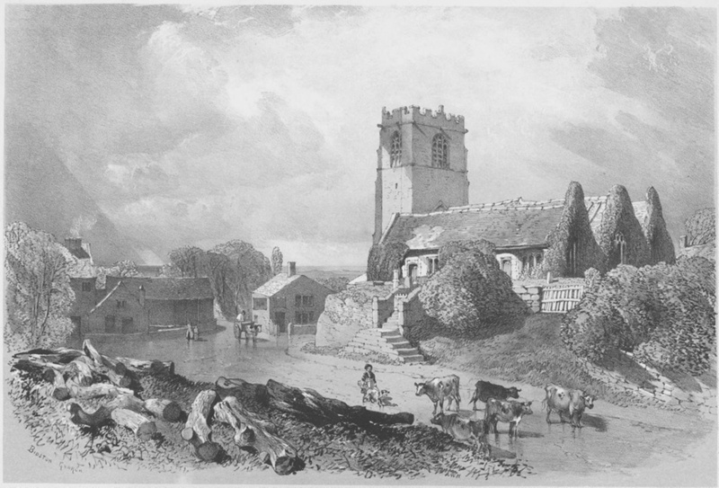 Bidston Church 1854; Hunt, Alfred William; BIKGM.8022