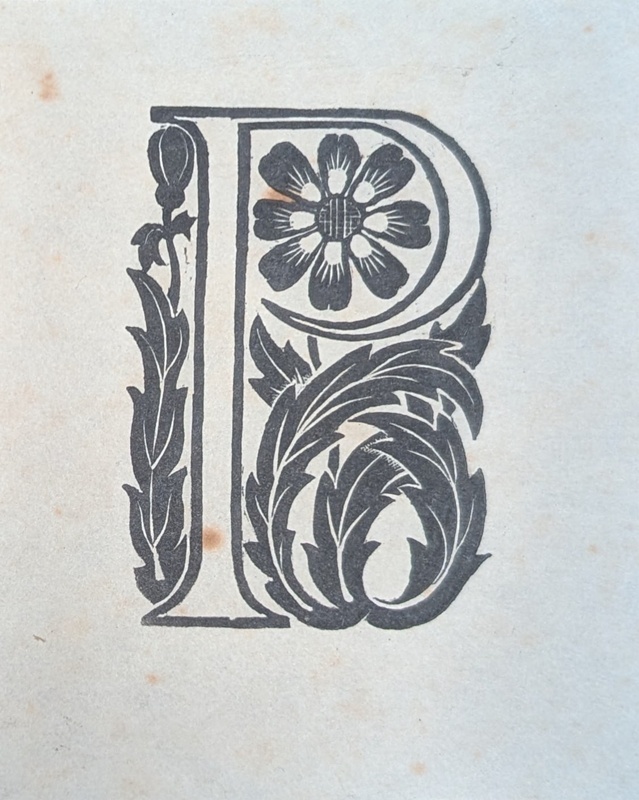 Letter 'P'; Rawlinson, William Thomas (1912-1993); WR.59