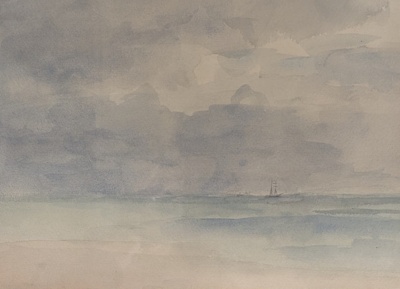 Seascape off Walmer, Kent; Steer, Philip Wilson (1860-1942); 1930; BIKGM.4361