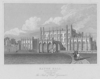 Eaton Hall, South East View, Cheshire ; Neale, J P; BIKGM.7739a