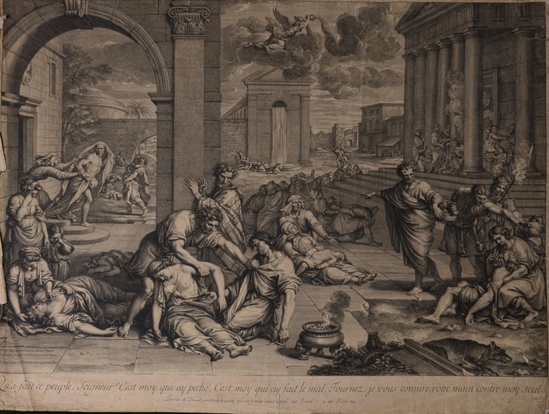 Plague of Aegina; Audran, Girard; 1660-1703; BIKGM.1727a JM11